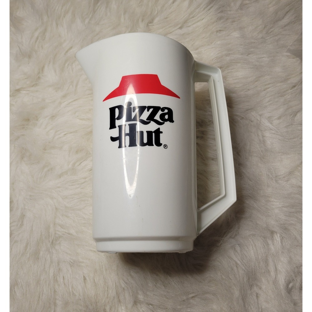 Vintage Pizza Hut Promo Pitcher 2.5 Qt Red Lid‎ 1980s 1990s Retro Drink Jug